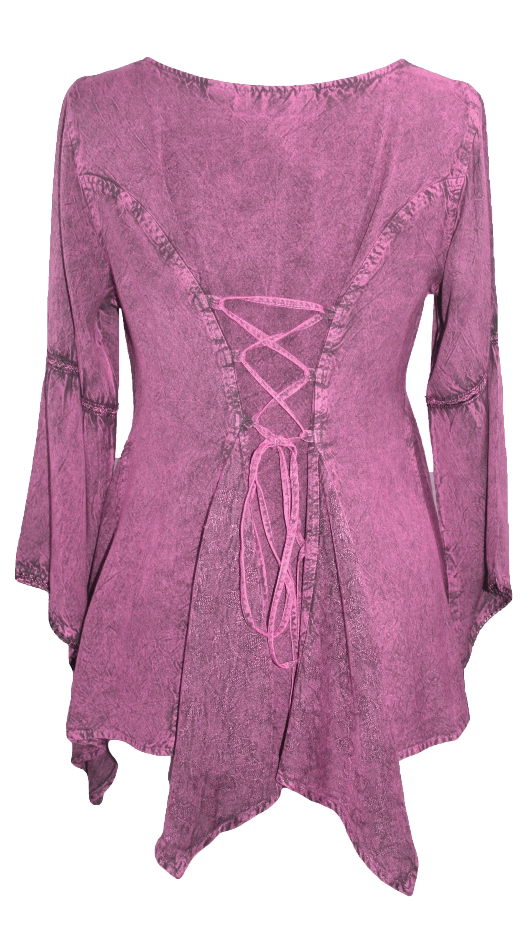 303 NB Bohemian Asymmetrical Handkerchief Tunic Blouse