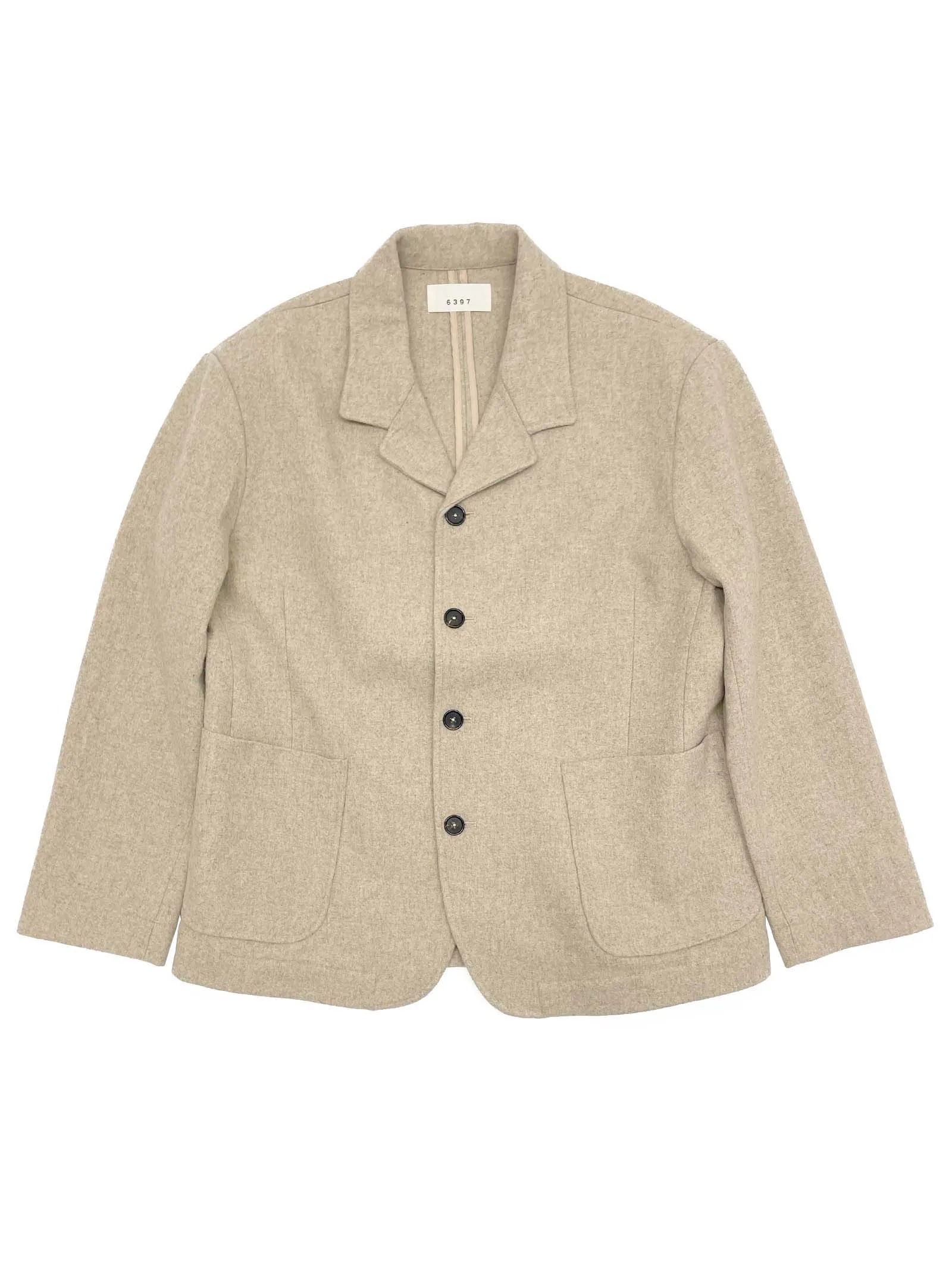 4 Button Blazer Jacket in Oat
