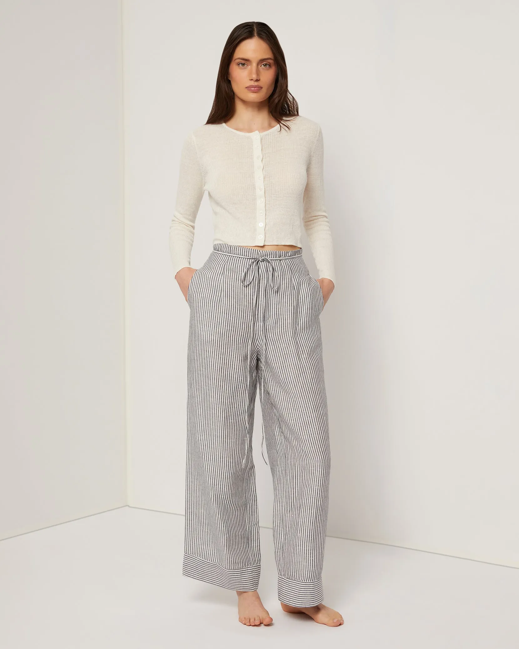 Air Linen Paperbag Trouser