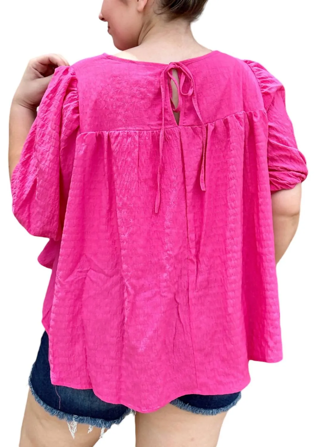 &Merci - Woven Crinkle Top