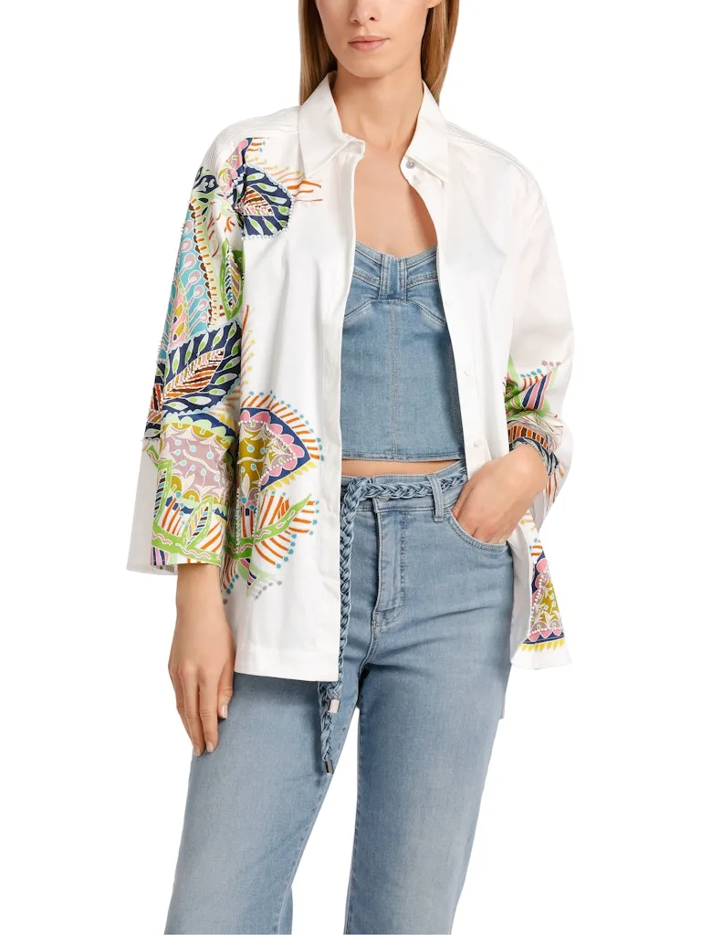 Beaded Floral Blouse