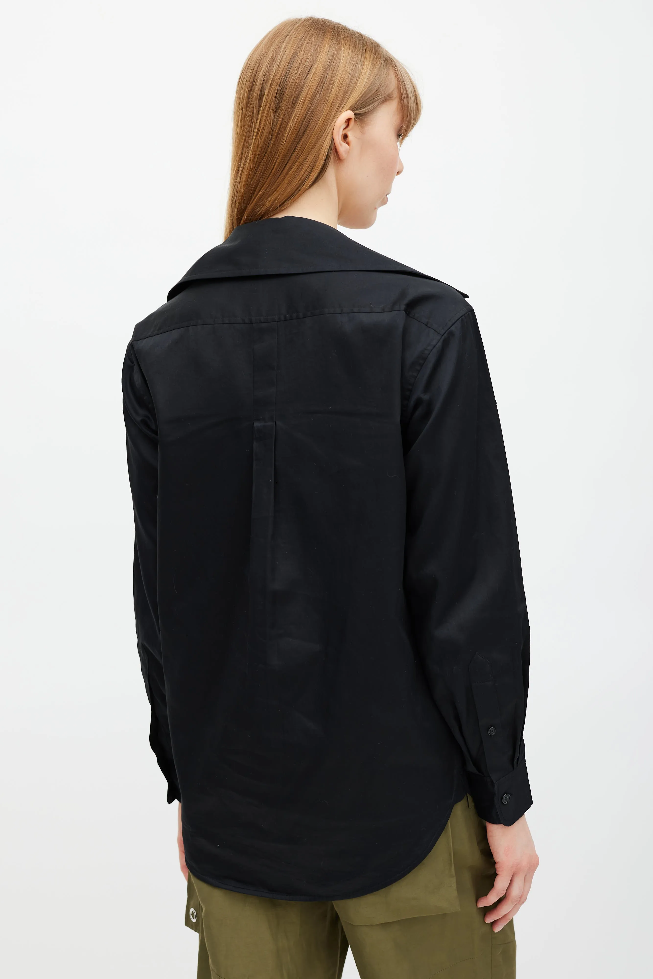 Black Double Breasted Tunic