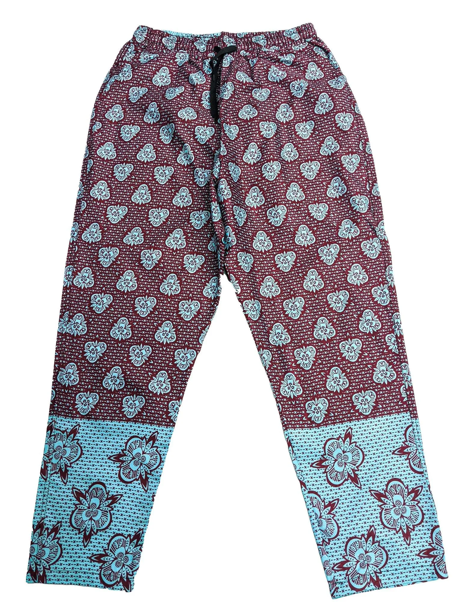 Blue & Wine Ankara Pants