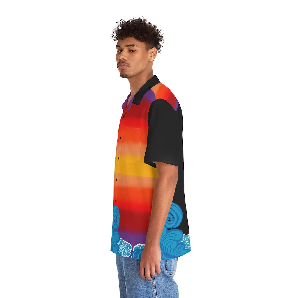 BMCLUB Wavy Men's Hawaiian Shirt