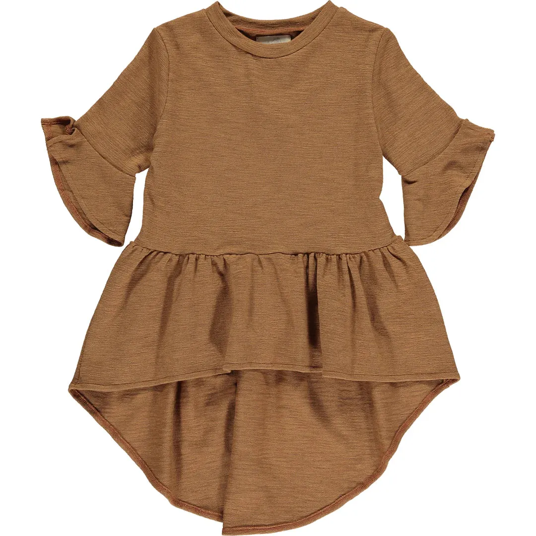 Dawn High Low Shirt, Rust