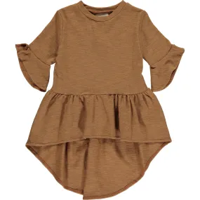 Dawn High Low Shirt, Rust