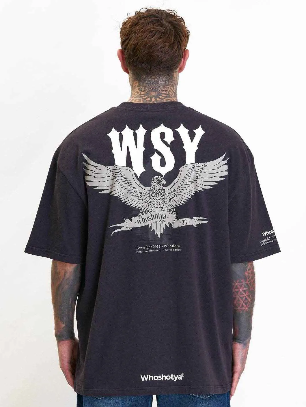 Eagle Oversized T-Shirt Black