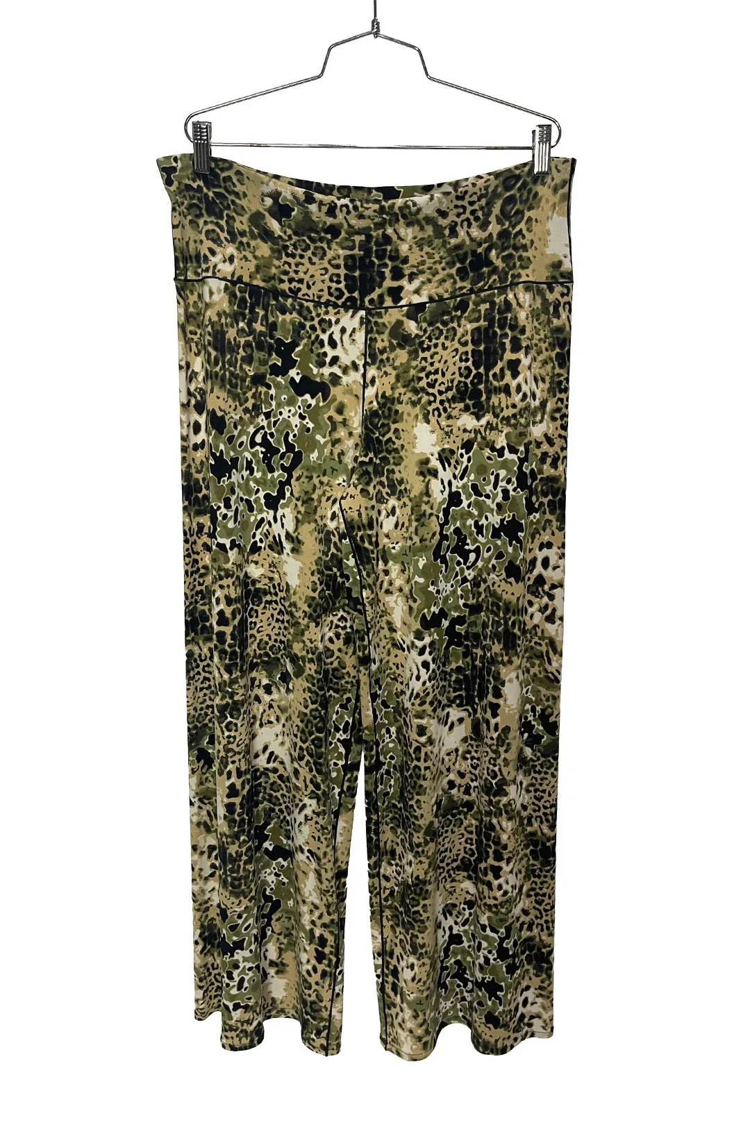 ELASTIC WAIST SINGLE LAYERED LONG PANTS