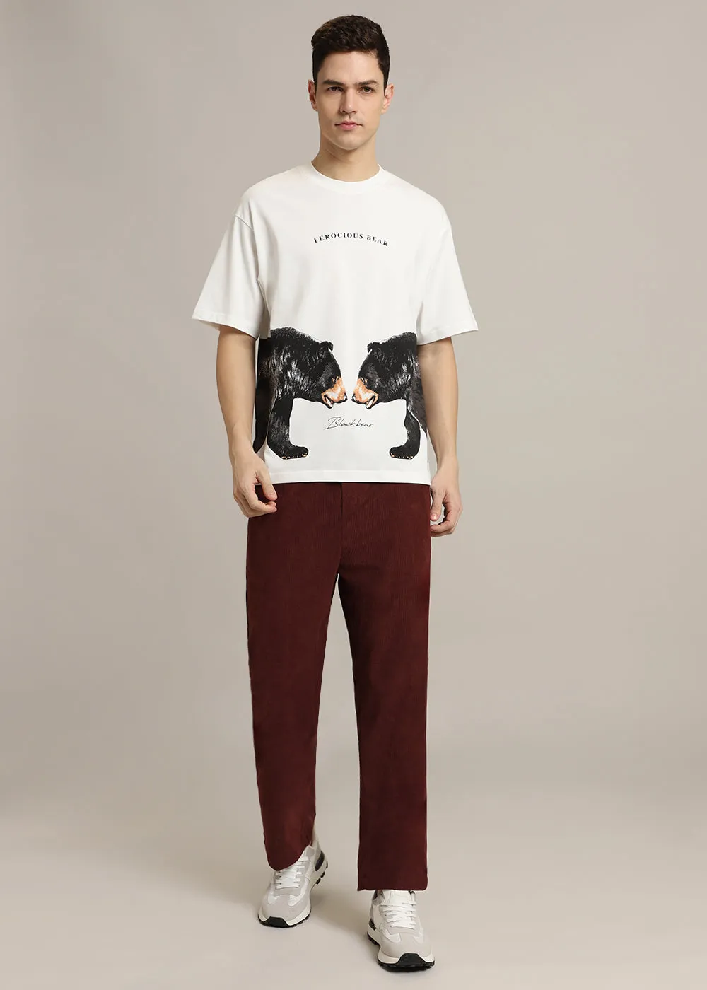 Ferocious White Oversized T-shirt