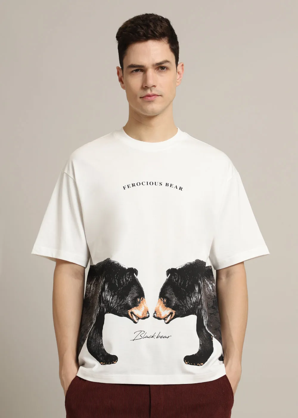 Ferocious White Oversized T-shirt