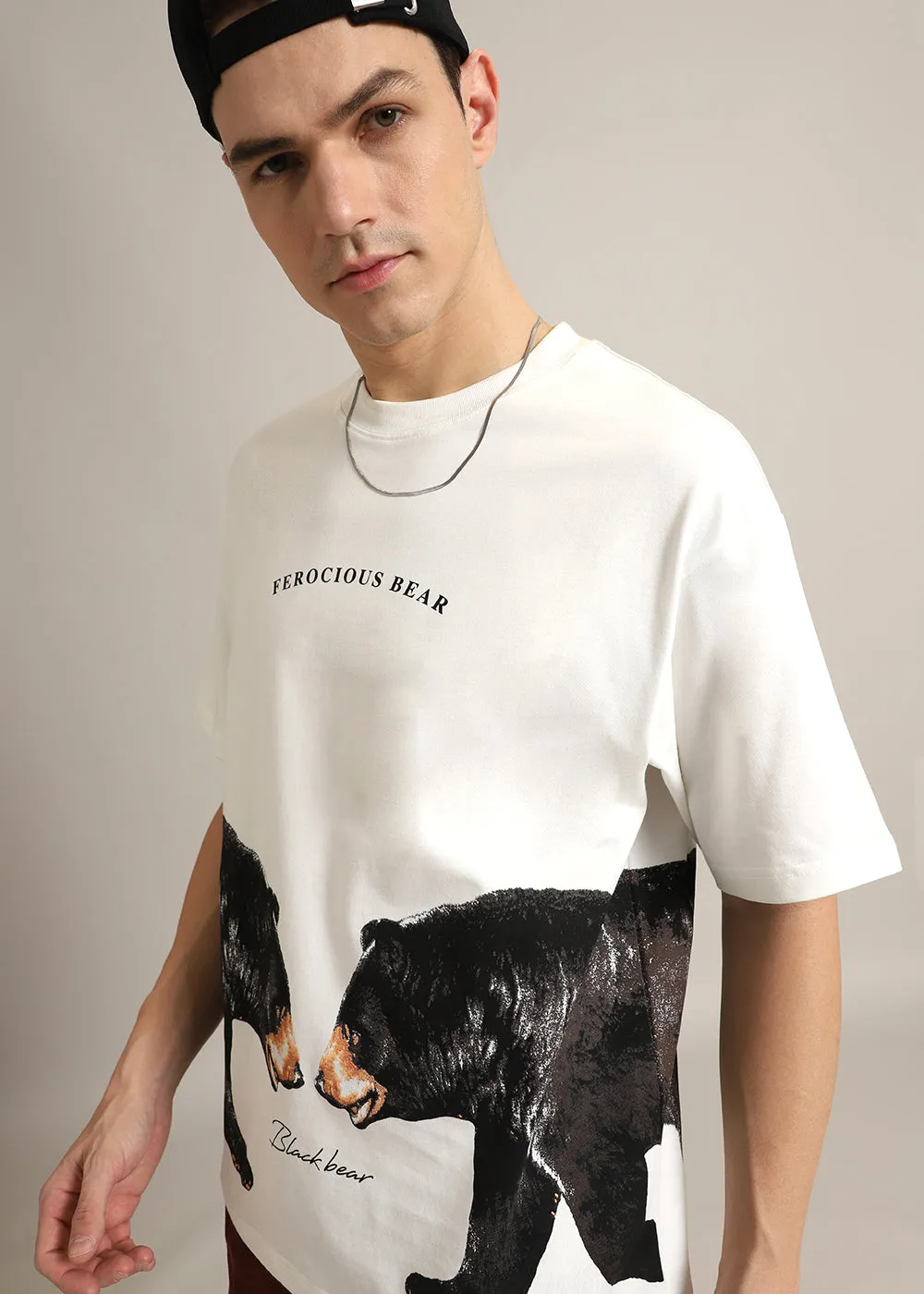 Ferocious White Oversized T-shirt