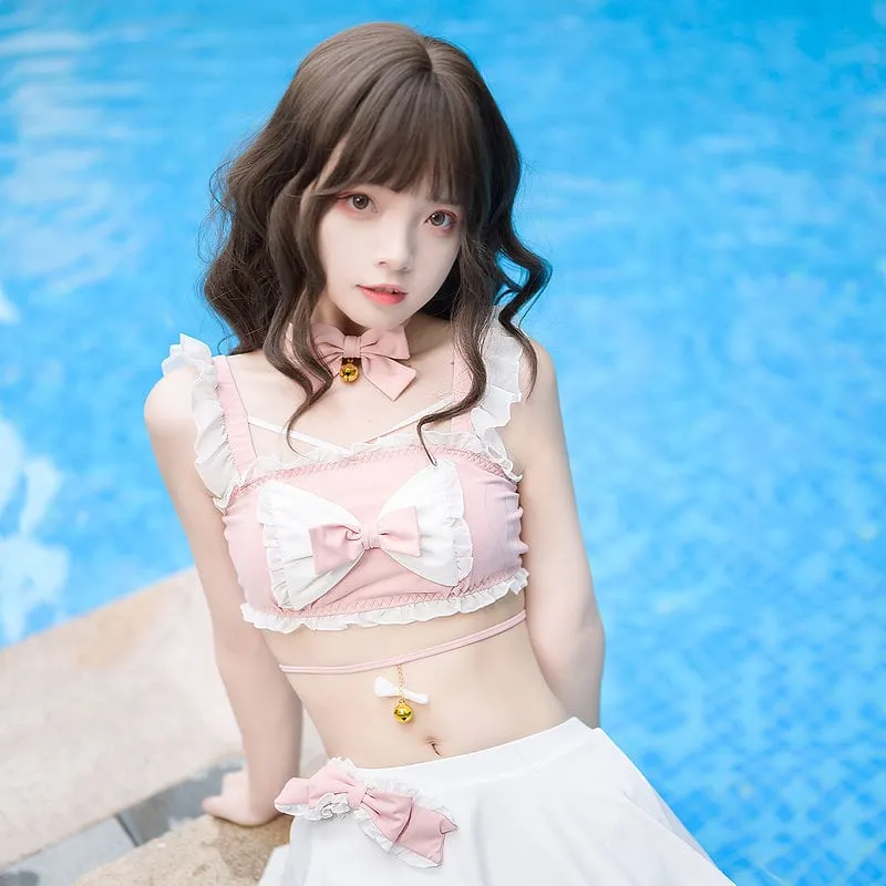 Kawaii Pink Lolita Anime Lingerie Set