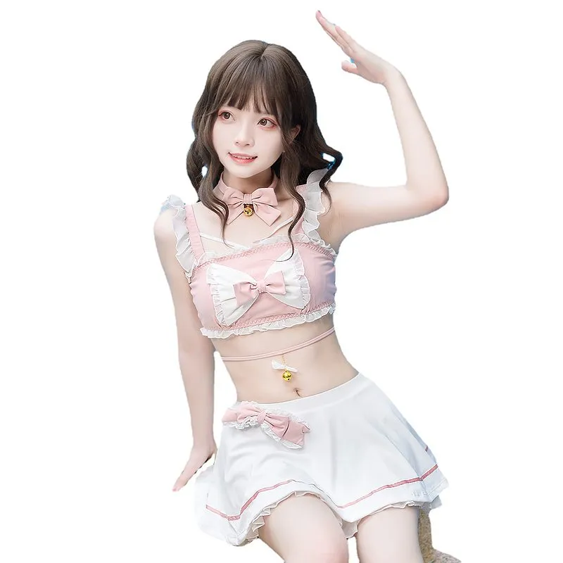 Kawaii Pink Lolita Anime Lingerie Set