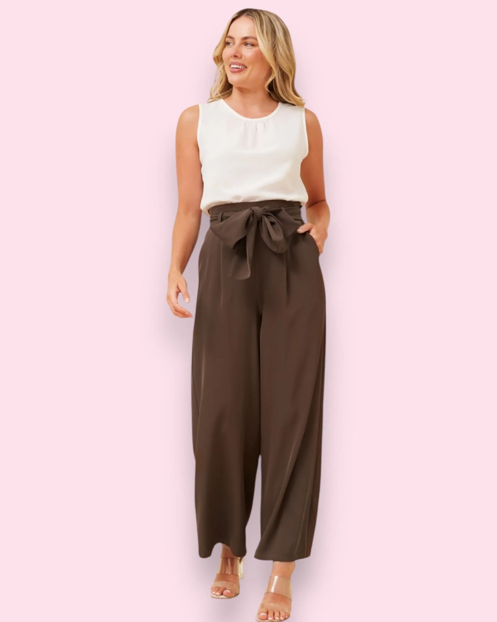 Lena Paperbag Waist Pants