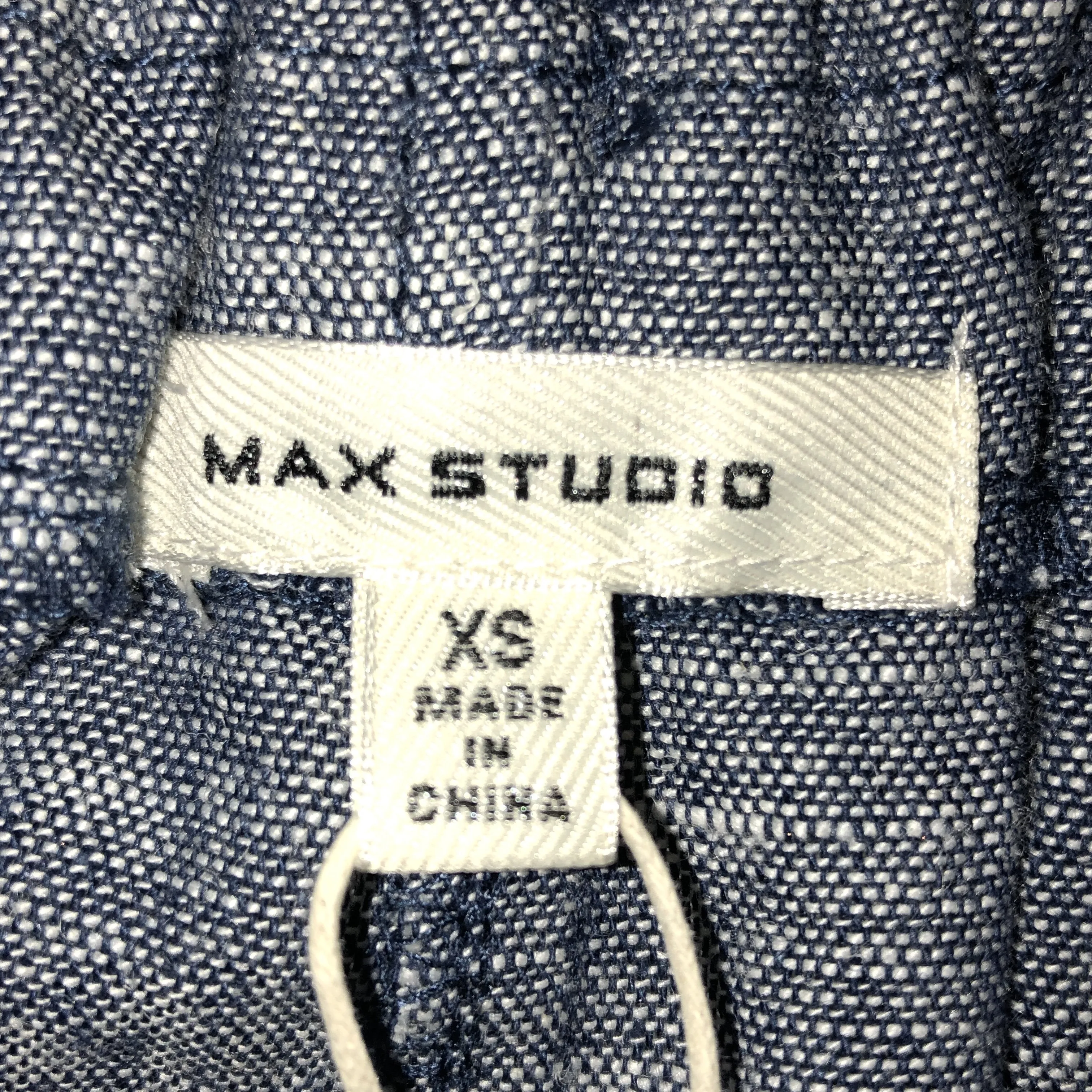 Max Studio NavyXDye Linen Pants - Size XS