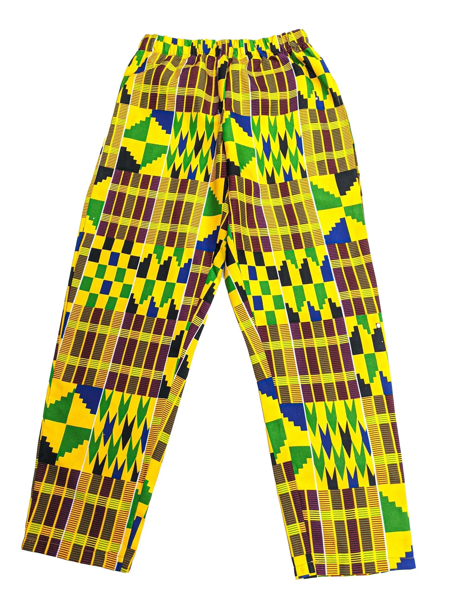 Multicolored Kente Wax Pants