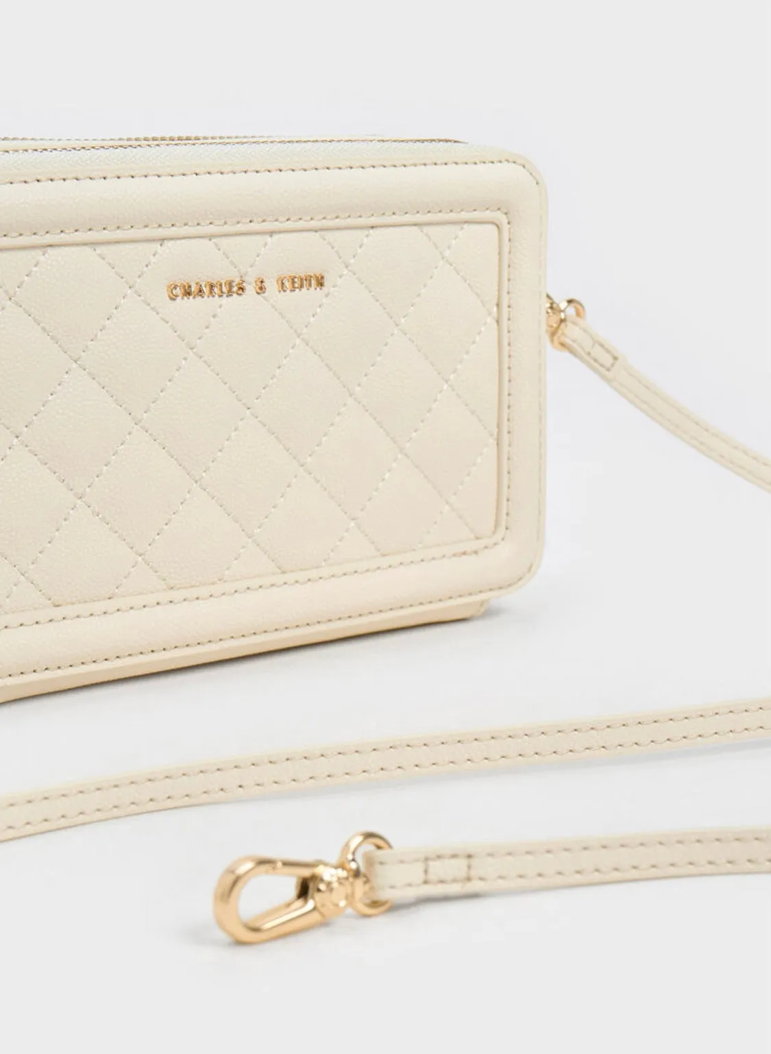 Quilted Boxy Long Wallet