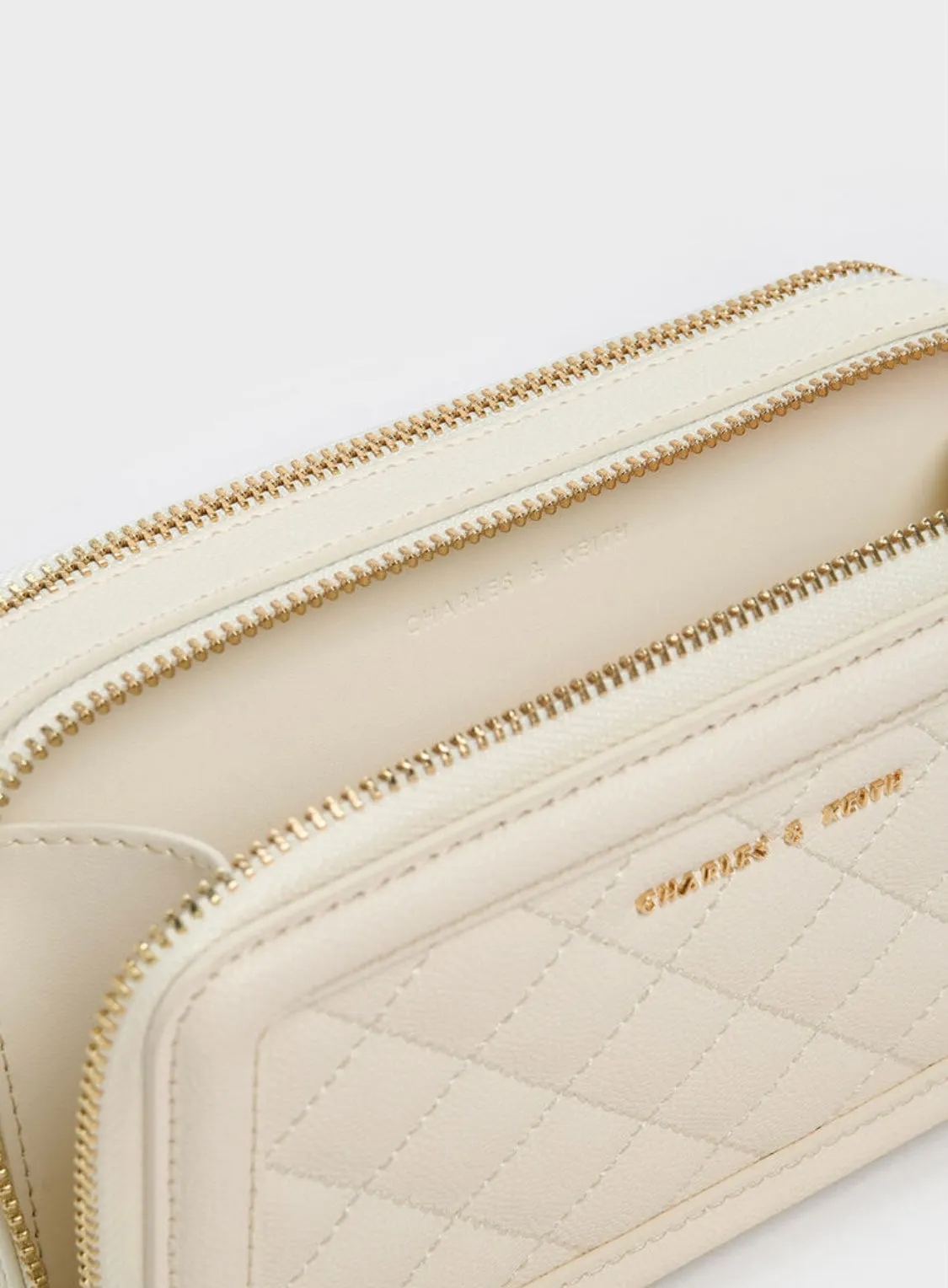 Quilted Boxy Long Wallet