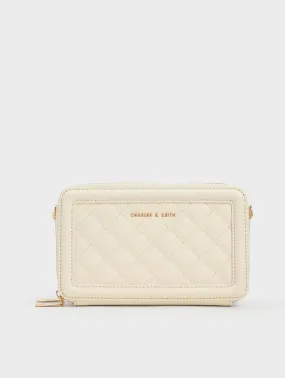 Quilted Boxy Long Wallet