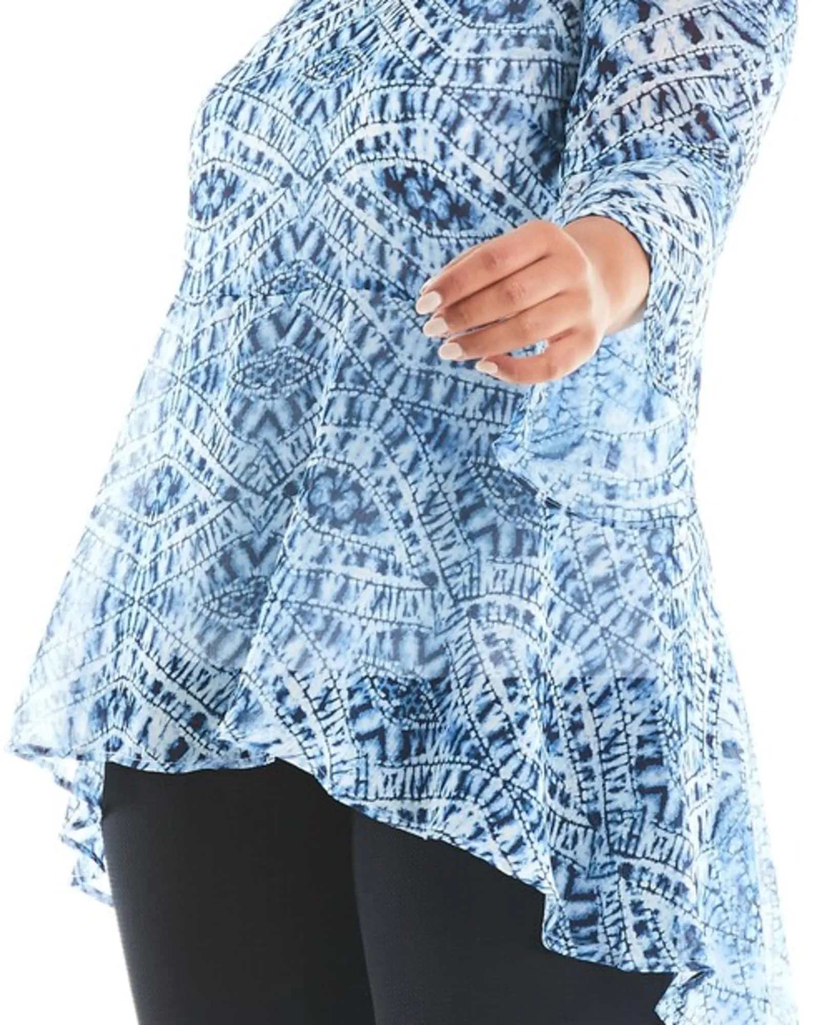 Shibori High-Low Tunic | Print