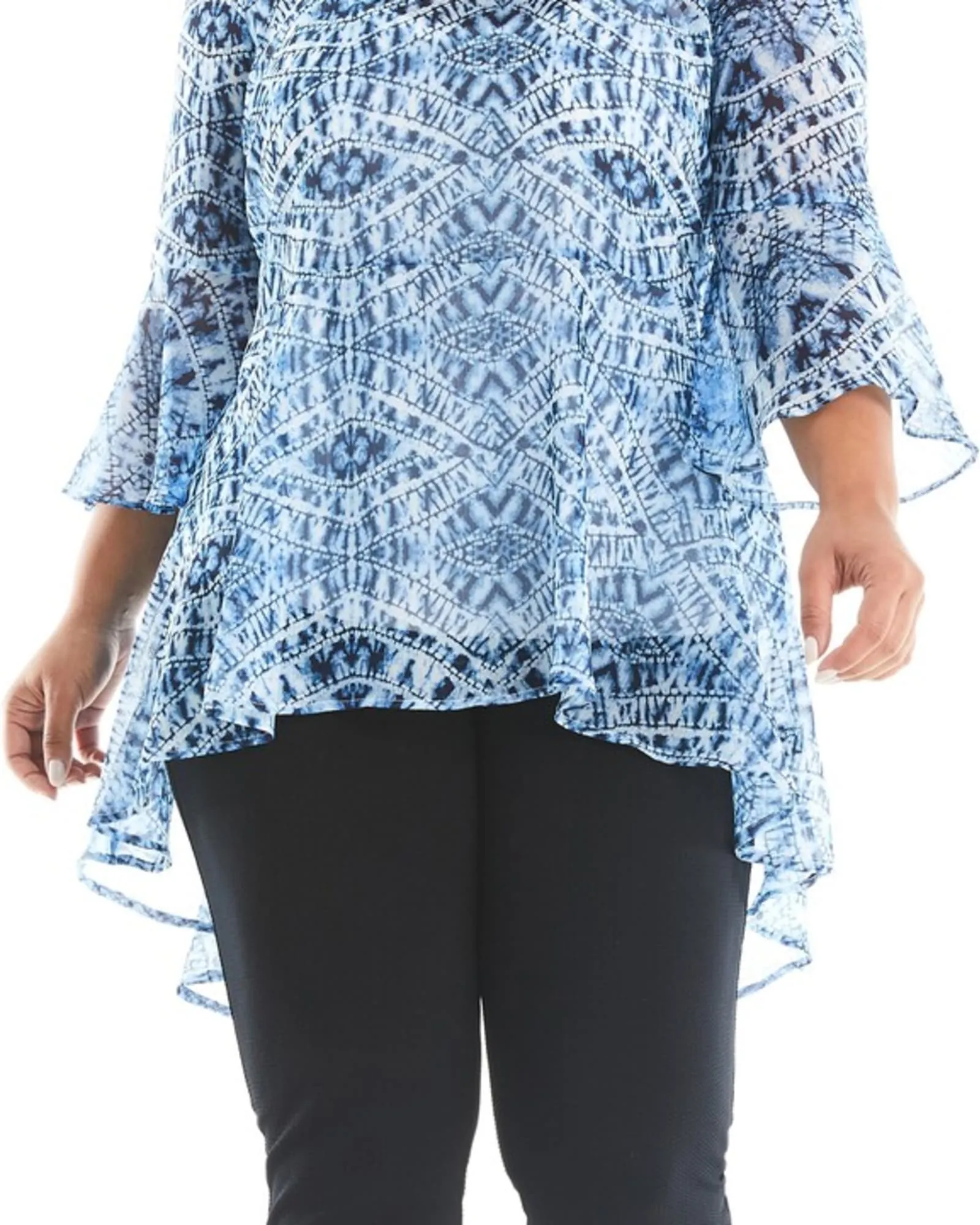 Shibori High-Low Tunic | Print