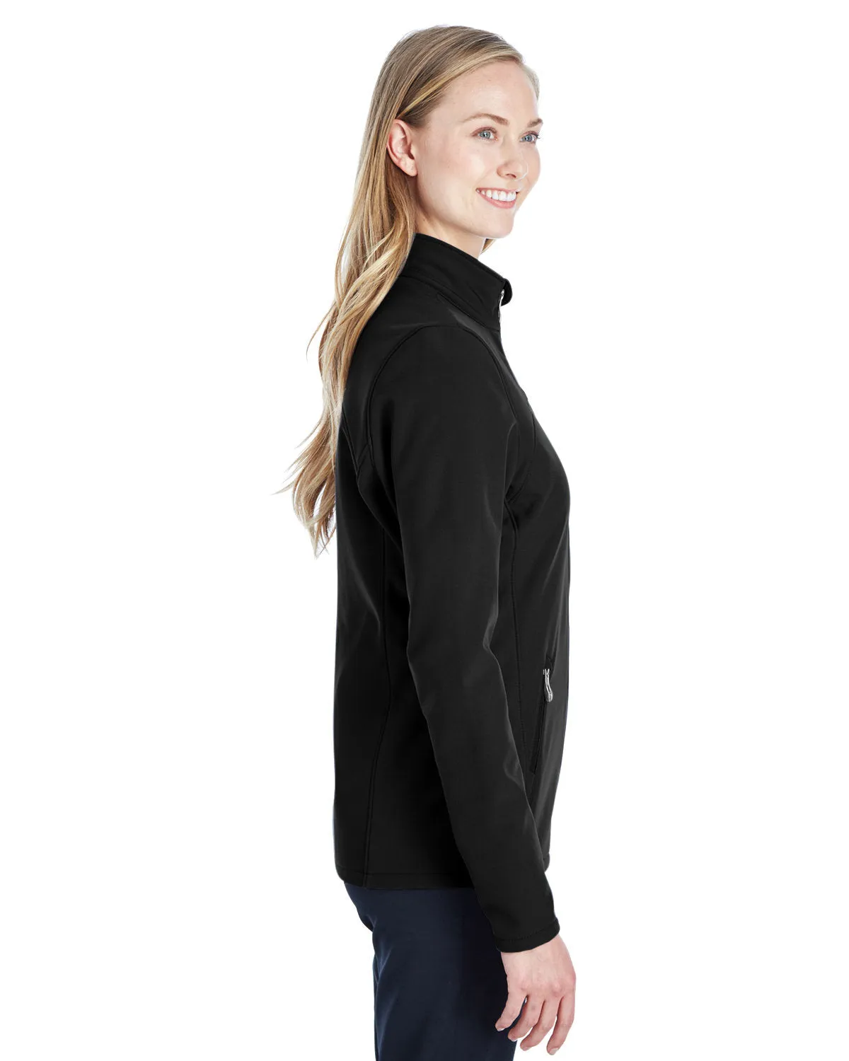 Spyder Ladies Transport Softshell Jackets, Black/ Red