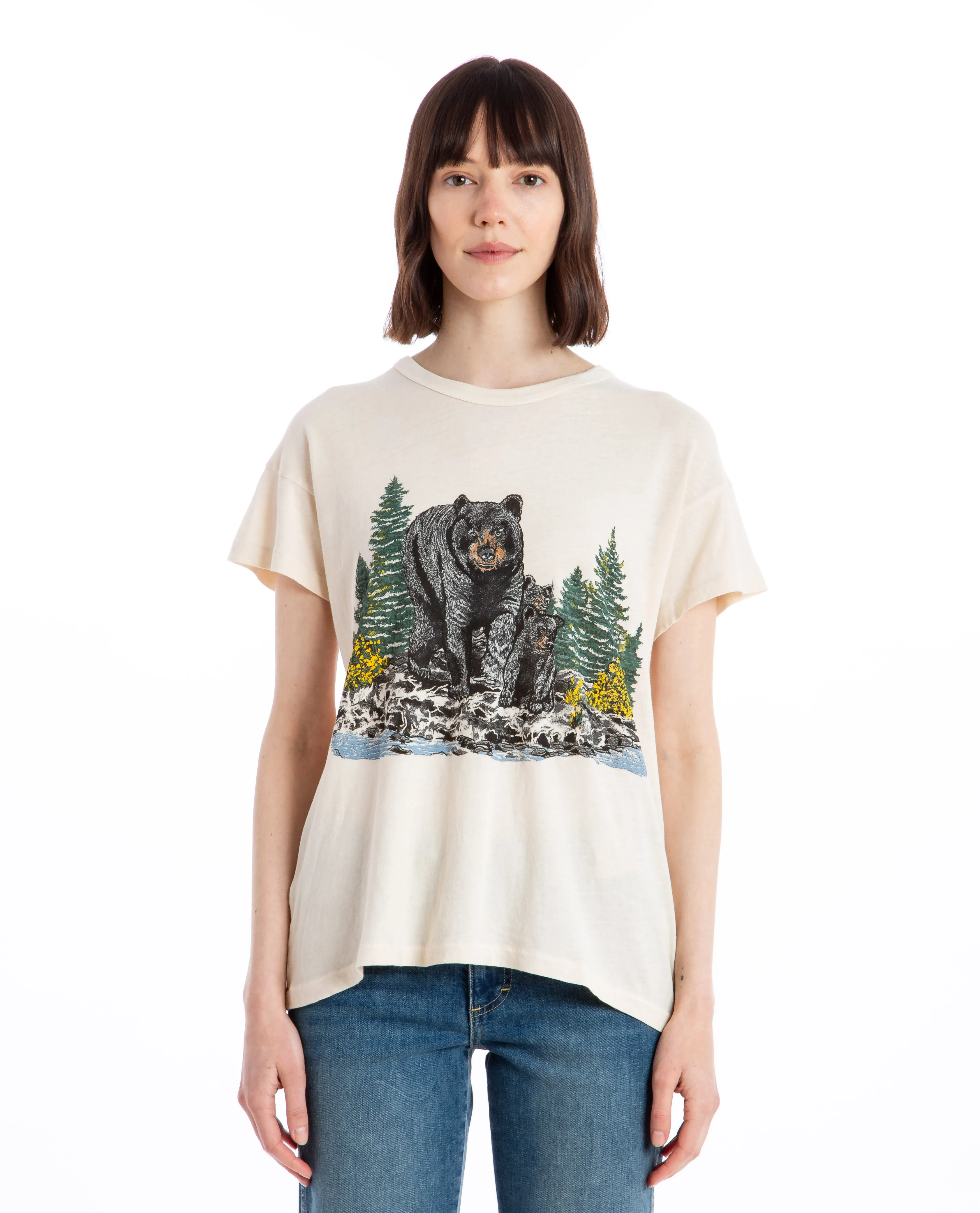 The Boxy Black Bear Tee