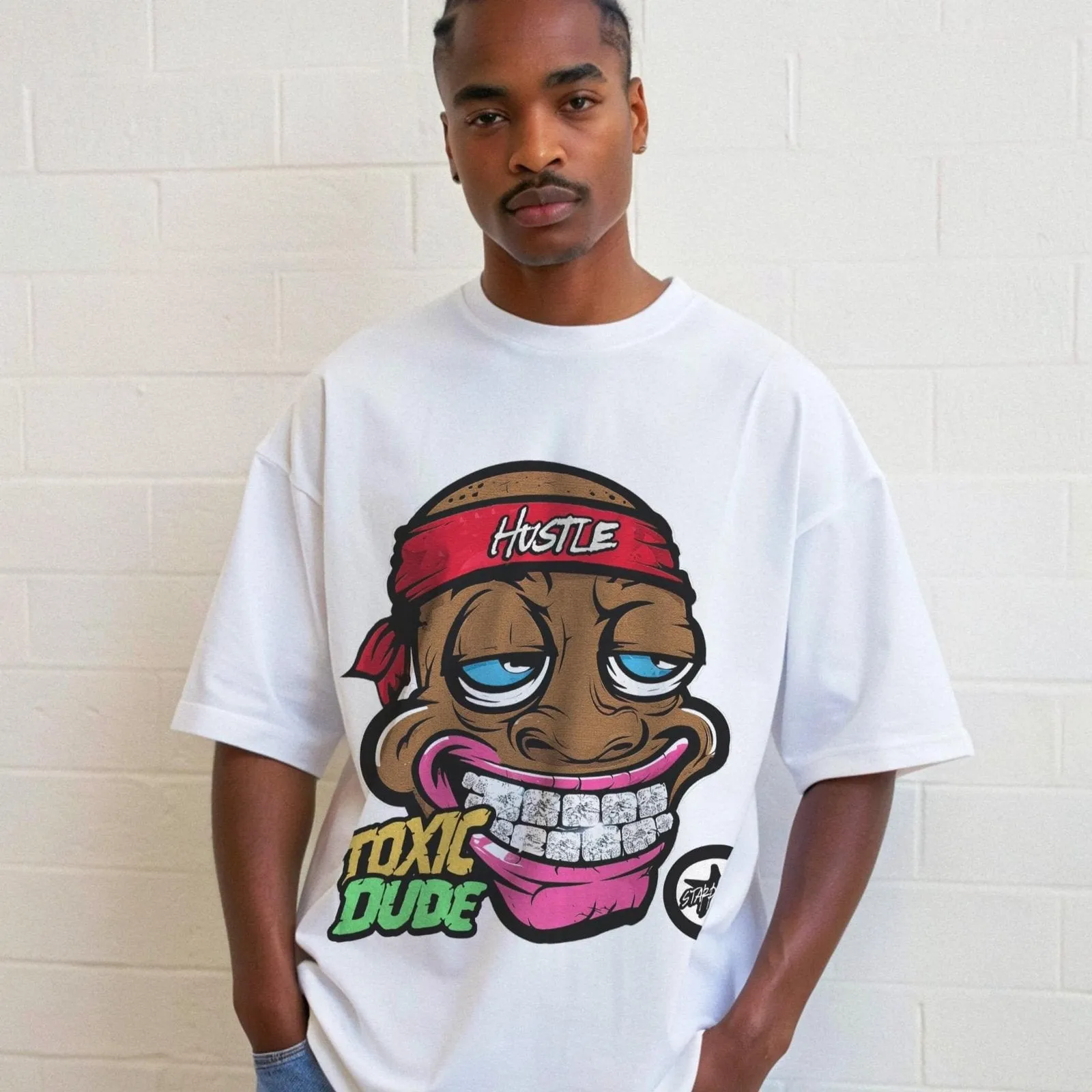 Y2K Street Art Cartoon Graphic T-Shirt